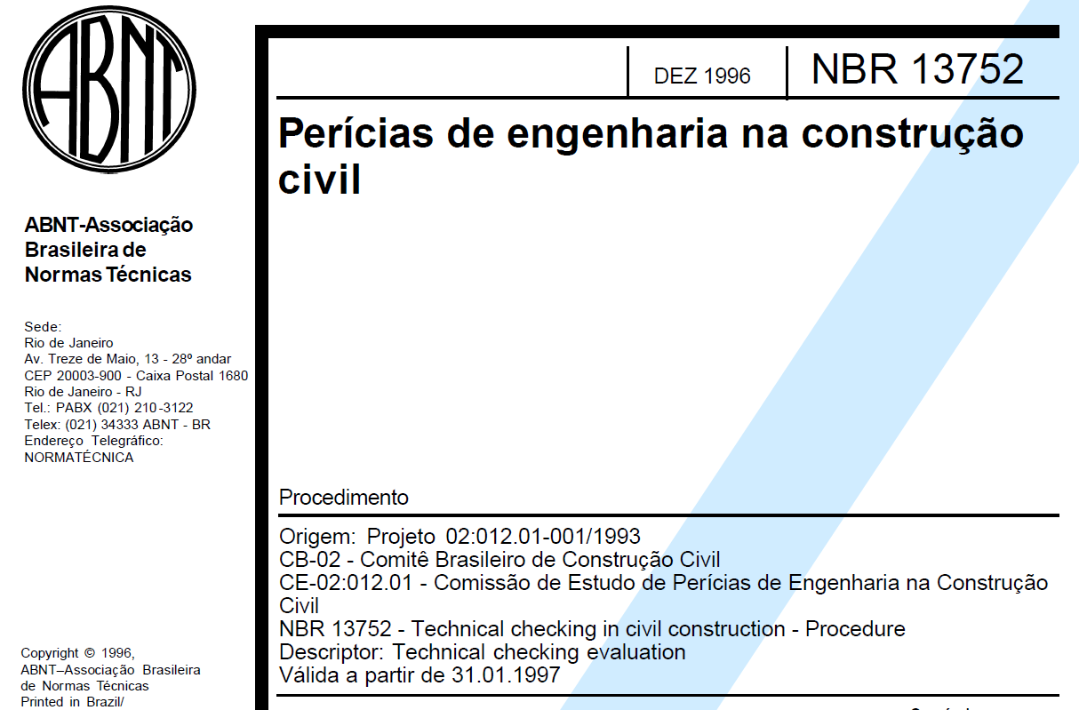 NBR ABNT 13752